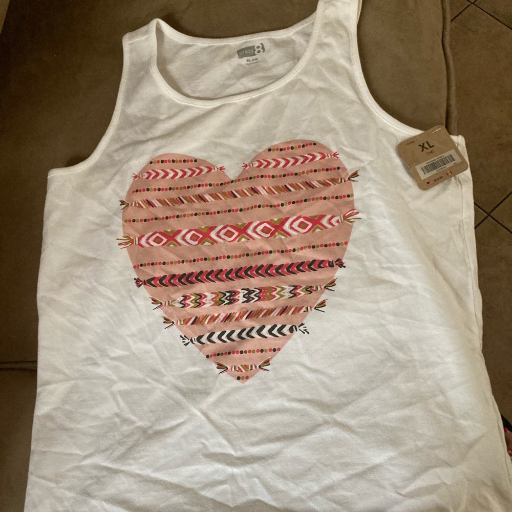 Crazy 8 Girls Heart Tank Top